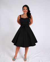 Load image into Gallery viewer, Black Sweetheart Cocktail Strap Dress w/Pockets XS-3XL