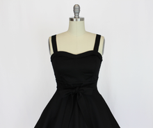 Load image into Gallery viewer, Black Sweetheart Cocktail Strap Dress w/Pockets XS-3XL