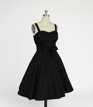 Load image into Gallery viewer, Black Sweetheart Cocktail Strap Dress w/Pockets XS-3XL
