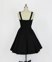 Load image into Gallery viewer, Black Sweetheart Cocktail Strap Dress w/Pockets XS-3XL