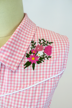 Load image into Gallery viewer, Pink Gingham Sleeveless | Western Rockabilly Dress