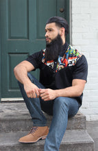 Load image into Gallery viewer, Model in Men's Hollywood Monsters Western Top