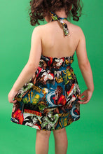 Load image into Gallery viewer, Monsters Girl's Dress, back 