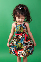 Load image into Gallery viewer, Monsters Girl's Dress, front 