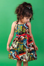 Load image into Gallery viewer, Monsters Girl's Dress, side 