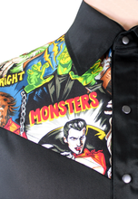 Load image into Gallery viewer, Men's Hollywood Monsters Western Top, close