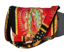 Load image into Gallery viewer, "What a Square" Guadalupe Red Messenger Bag
